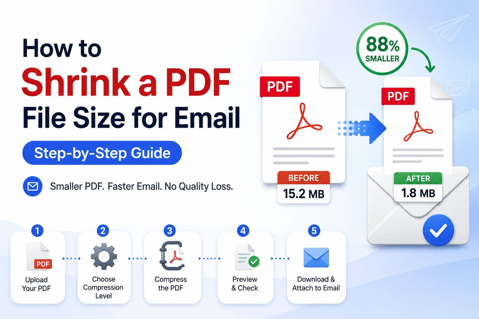 How to Shrink a PDF File Size for Email - EveryFileTool guide